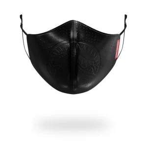 MIDNIGHT SHARK VEGAN LEATHER FACEMASK