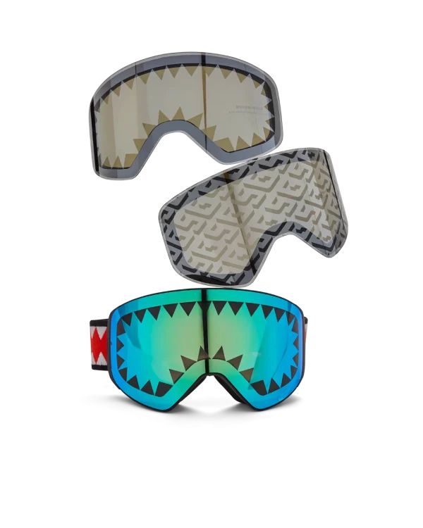 SKY HIGH SEEKERS ARCTIC SKI GOGGLES (3 INTERCHANGEABLE LENSES)