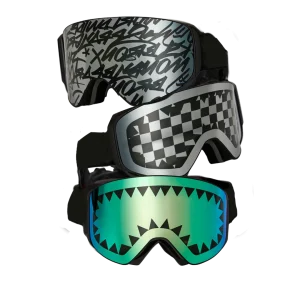 THE STREET MOUNTAIN SKI GOGGLES (INTERCHANGEABLE 3 LENSES)