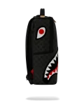 LIGHTS OUT SHARKS IN PARIS CHENILLE SHARK BACKPACK