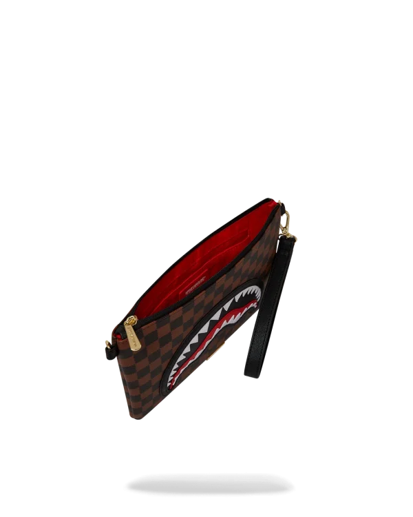 SAWTOOTH SHARKS IN PARIS CROSSOVER CLUTCH