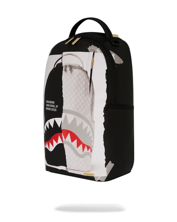 BAG ON BAG OPTICAL ILLUSION SHARKS IN PARIS BACKPACK