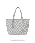 KNIT SHARKS IN PARIS IN CREAM TOTE