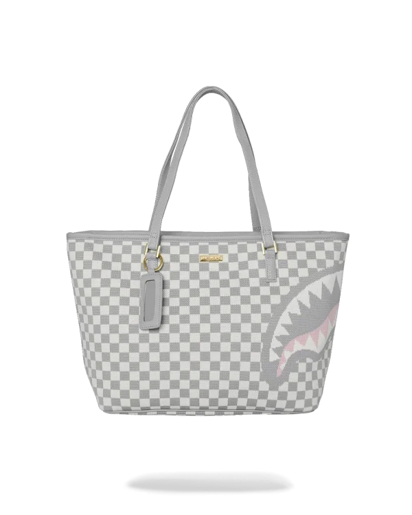KNIT SHARKS IN PARIS IN CREAM TOTE
