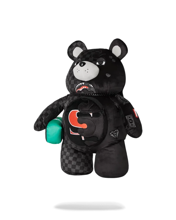 SPEED SHARK SIDE SWIPE MONEYBEAR TEDDY BEAR BACKPACK
