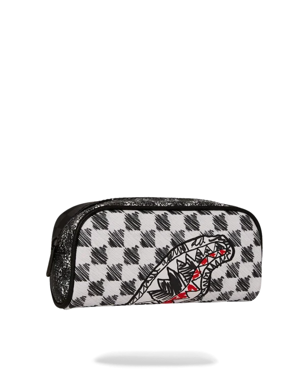 SCRIBBLE DRIBBLE CHECK POUCH