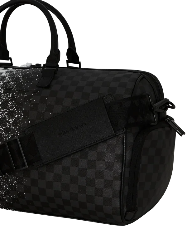 SCRIBBLE DRIBBLE CHECK DUFFLE