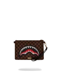 SAWTOOTH SHARKS IN PARIS CROSSOVER CLUTCH