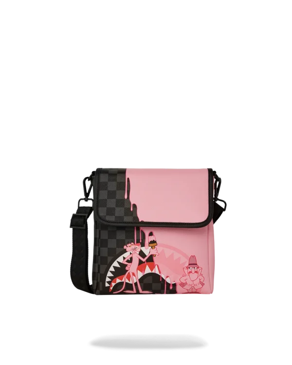 PINK PANTHER PINK PAINTER MESSENGER SLING BAG