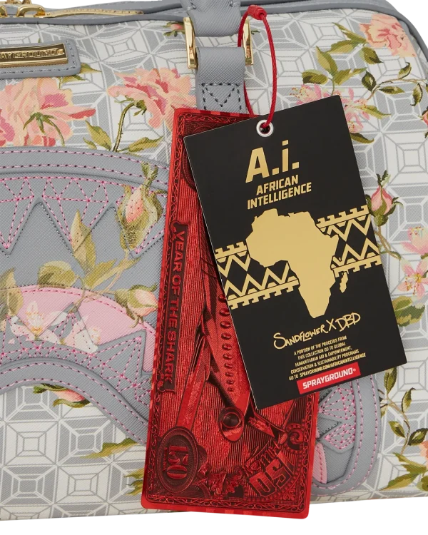 A.I. AFRICAN INTELLIGENCE ELEGANT ENERGY MINI DUFFLE - SANDFLOWER COLLAB