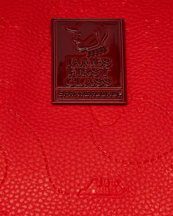 JAMES FIRST CLASS RUBY RED PYRAMID LARGE DUFFLE