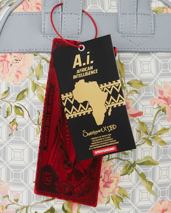A.I. AFRICAN INTELLIGENCE ELEGANT ENERGY SAVAGE BACKPACK - SANDFLOWER COLLAB