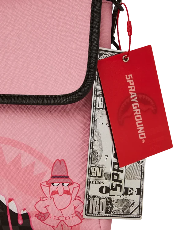 PINK PANTHER PINK PAINTER MESSENGER SLING BAG