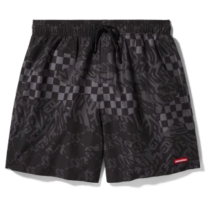 3AM CHECK SWIM SHORTS