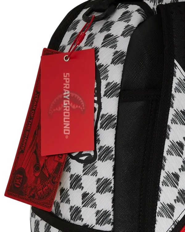 SCRIBBLE DRIBBLE CHECK BACKPACK
