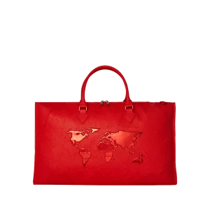 JAMES FIRST CLASS RUBY RED PYRAMID LARGE DUFFLE