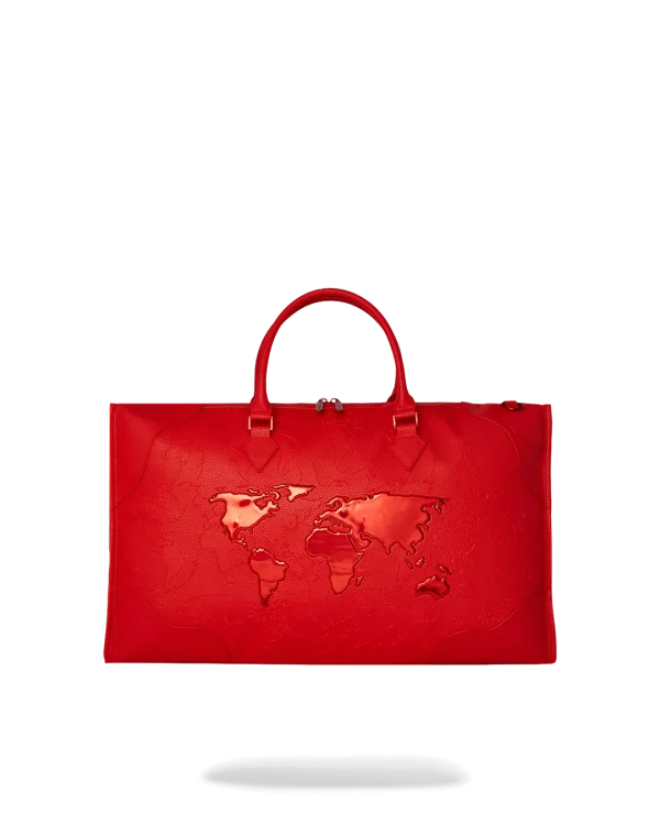 JAMES FIRST CLASS RUBY RED PYRAMID LARGE DUFFLE