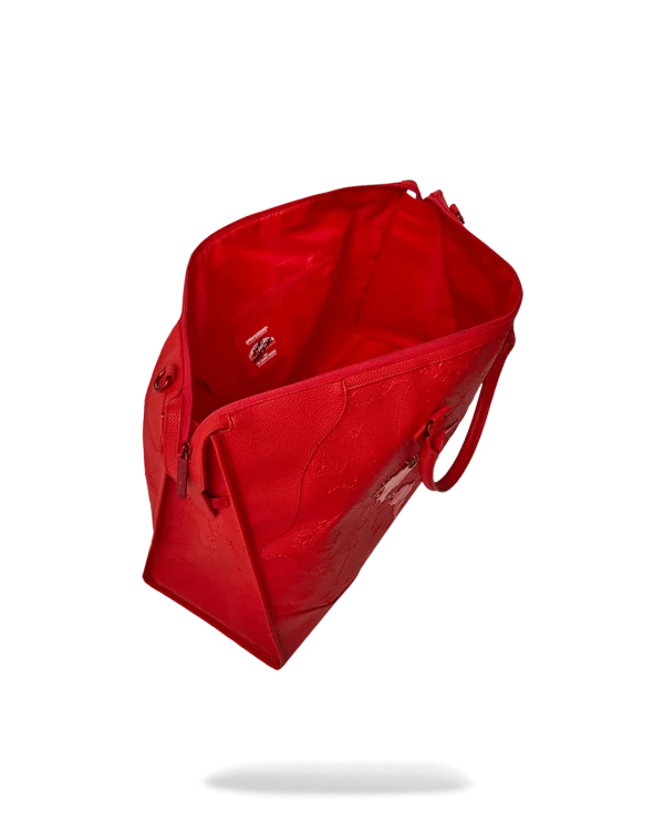 JAMES FIRST CLASS RUBY RED PYRAMID LARGE DUFFLE