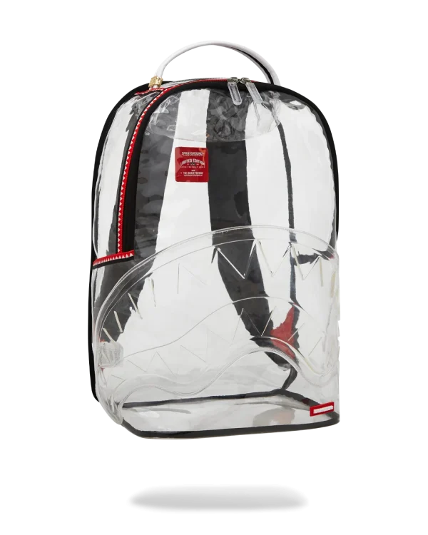 100% CLEAR BACKPACK SHARK