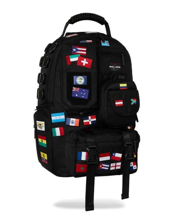 JAMES FIRST CLASS GLOBAL FLAGS SPECIAL OPS CARGO BACKPACK
