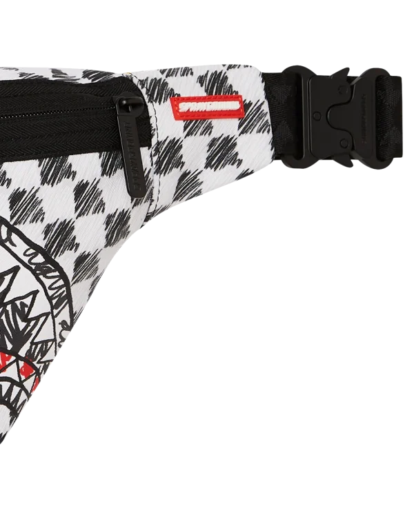 SCRIBBLE DRIBBLE CHECK SAVVY CROSSBODY