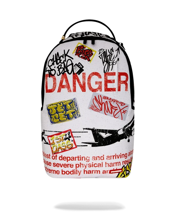 JETBLAST SIGN ON THE RUNWAY BACKPACK