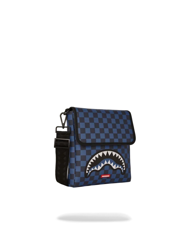 MIDNIGHT MAGIC SHARKS IN PARIS MESSENGER SLING BAG