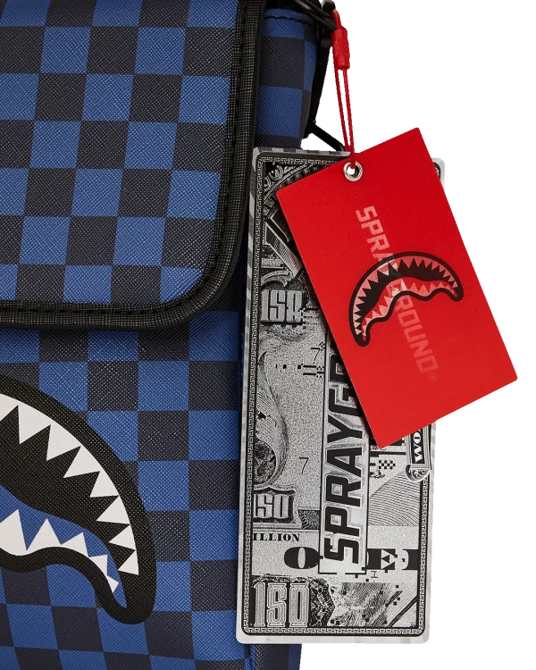 MIDNIGHT MAGIC SHARKS IN PARIS MESSENGER SLING BAG