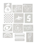 GRAFFITI ARTIST - DESIGN YOUR OWN BACKPACK - 9 STENCILS INCLUDED