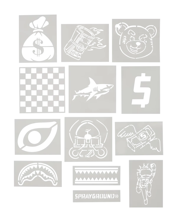 GRAFFITI ARTIST - DESIGN YOUR OWN BACKPACK - 9 STENCILS INCLUDED