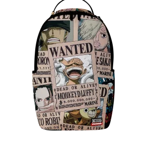 ONE PIECE WANTED SHARK POSTERS BACKPACK