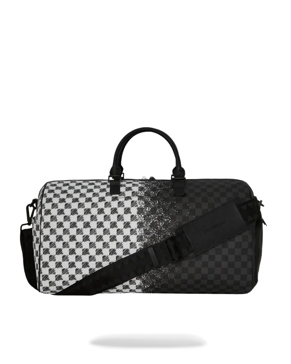 SCRIBBLE DRIBBLE CHECK DUFFLE