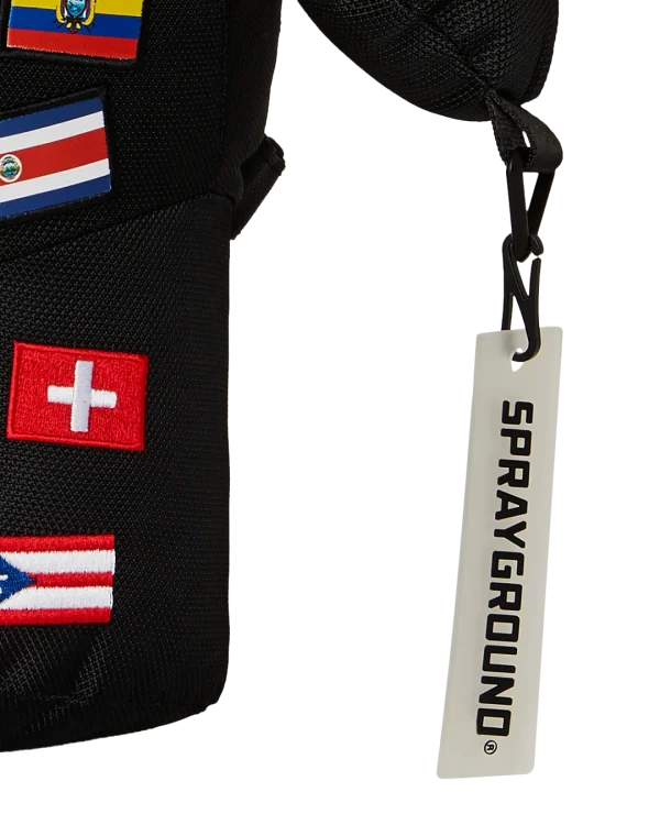 JAMES FIRST CLASS GLOBAL FLAGS MONEYBEAR BACKPACK