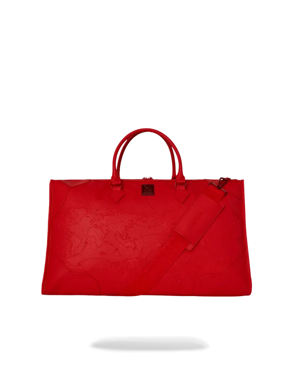 JAMES FIRST CLASS RUBY RED PYRAMID LARGE DUFFLE