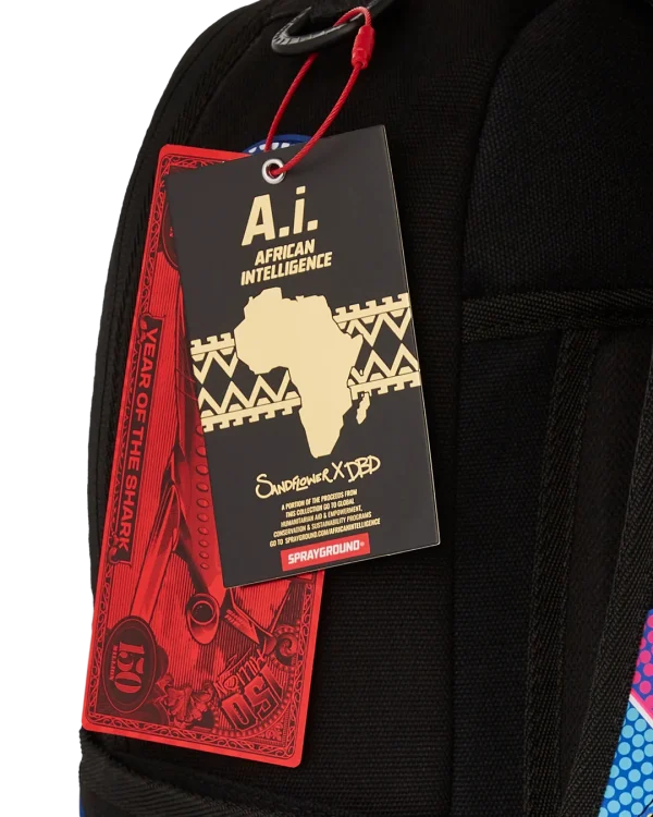 A.I. AFRICAN INTELLIGENCE BORN AND RAISED BACKPACK - SANDFLOWER COLLAB