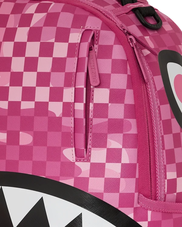 PINK CAMOCHECK BACKPACK