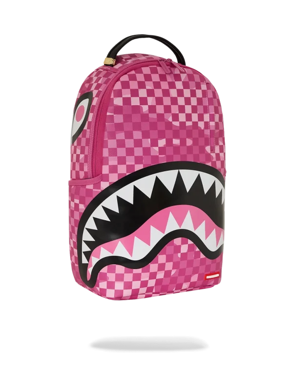 PINK CAMOCHECK BACKPACK
