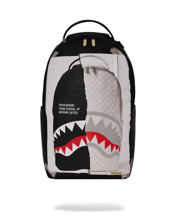 BAG ON BAG OPTICAL ILLUSION SHARKS IN PARIS BACKPACK