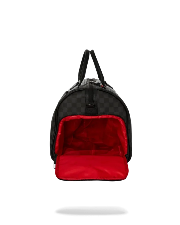 SCRIBBLE DRIBBLE CHECK DUFFLE