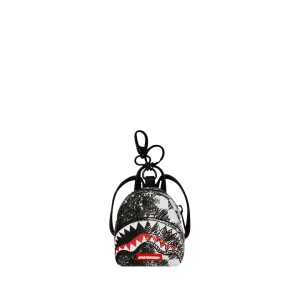 SCRIBBLE DRIBBLE CHECK BACKPACK KEYCHAIN