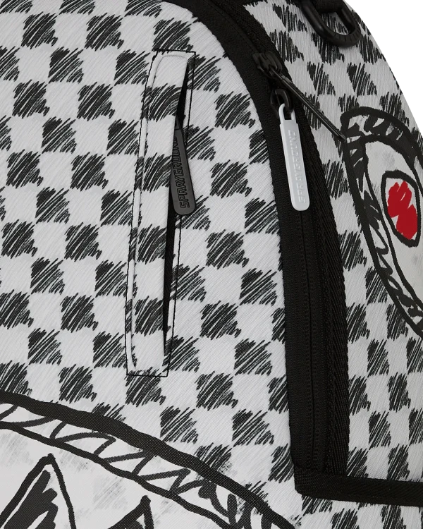 SCRIBBLE DRIBBLE CHECK BACKPACK