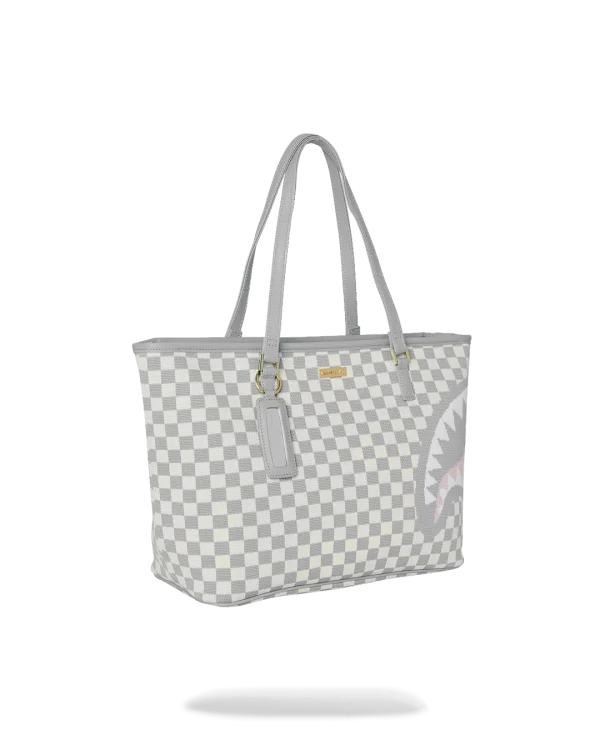 KNIT SHARKS IN PARIS IN CREAM TOTE