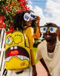 SPONGEBOB EYE POP REMOVABLE EYES BACKPACK
