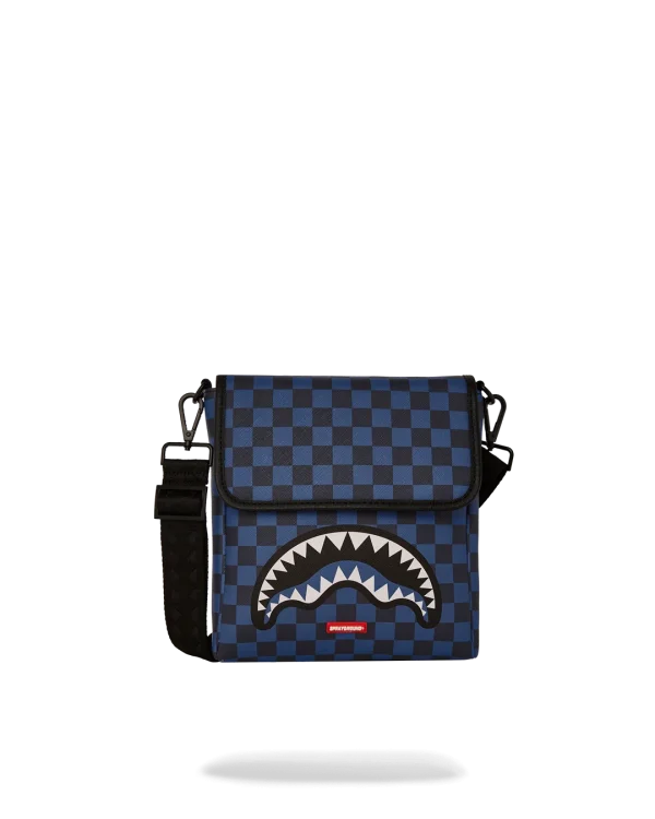 MIDNIGHT MAGIC SHARKS IN PARIS MESSENGER SLING BAG