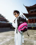 SHARK CENTRAL ACRYLIC ART DLX COTTON BACKPACK