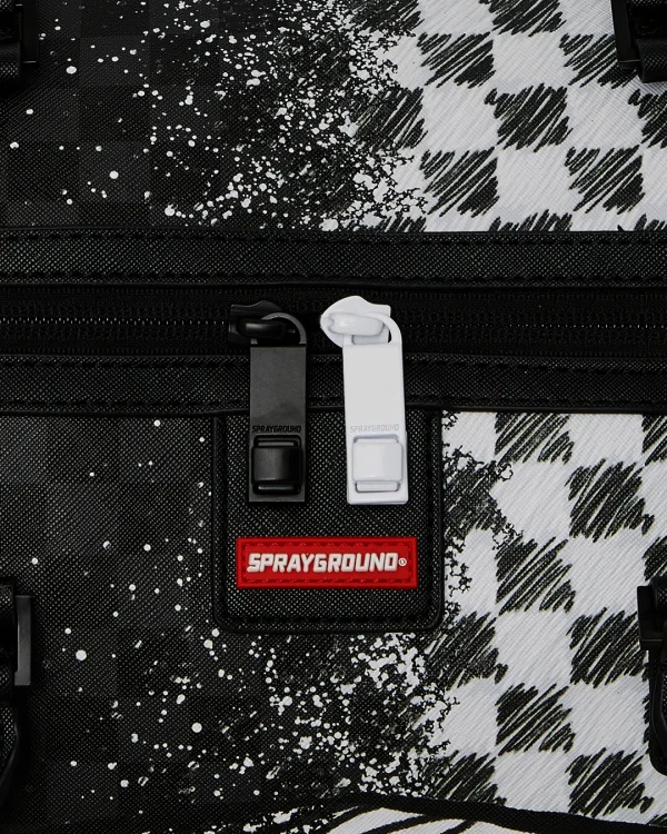 SCRIBBLE DRIBBLE CHECK DUFFLE