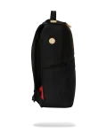 GOLD AND BLACK RACING STRIPES BACKPACK