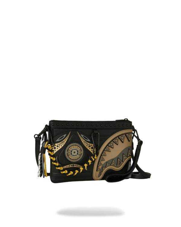 A.I. AFRICAN INTELLIGENCE SHARKS OF THE GOLD OCEAN CROSSOVER CLUTCH - SANDFLOWER COLLAB