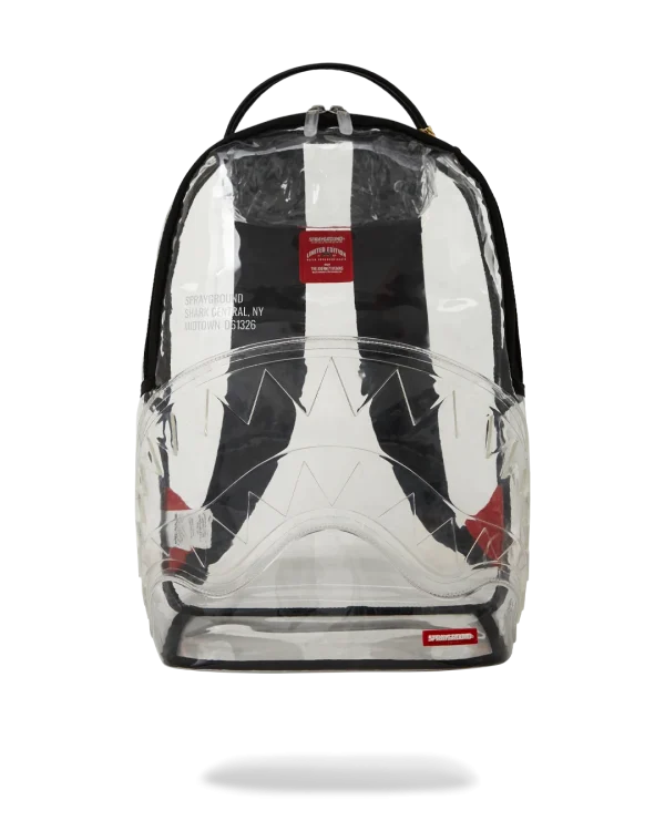 100% CLEAR BACKPACK - SHARK CENTRAL