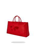 JAMES FIRST CLASS RUBY RED PYRAMID LARGE DUFFLE
